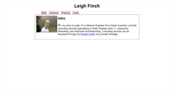 Desktop Screenshot of leighfinch.net