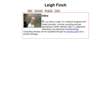Tablet Screenshot of leighfinch.net